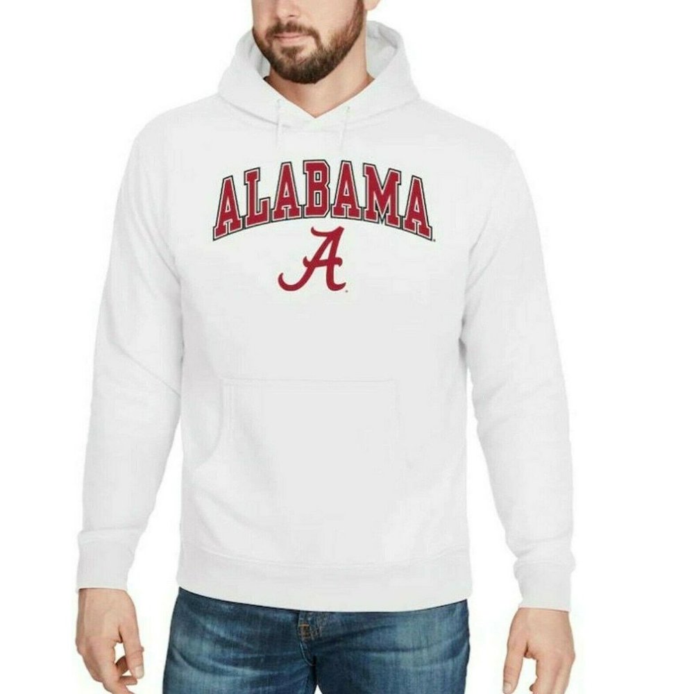 Fanatics White Alabama Hoodie Unisex Small